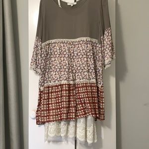 Umgee Dress with Slip